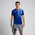 Design Phrase Padel Printed Sleeves Orange Padel T-Shirt