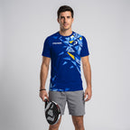 Design Phrase Padel Printed Sleeves Orange Padel T-Shirt