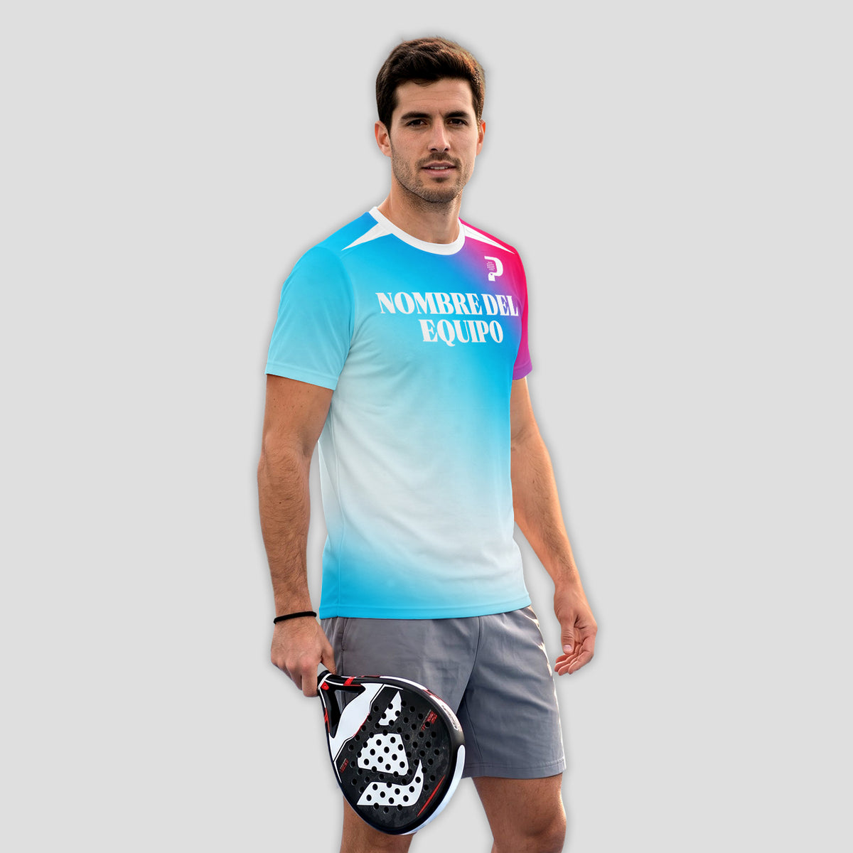 Design Phrase Track Passion Celeste Pink Padel T-Shirt