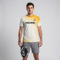 Design Phrase Padel Printed Sleeves Orange Padel T-Shirt