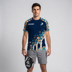 Design Phrase Padel Printed Sleeves Orange Padel T-Shirt
