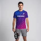 Design Phrase Padel Printed Sleeves Orange Padel T-Shirt