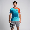 Design Phrase Padel Printed Sleeves Orange Padel T-Shirt