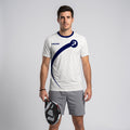 Design Phrase Padel Printed Sleeves Orange Padel T-Shirt