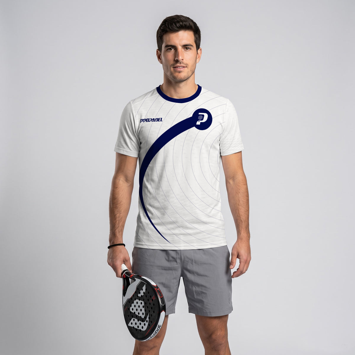 Design Phrase Padel Printed Sleeves Orange Padel T-Shirt