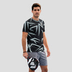 Black and White Peaks Design – Padel T-Shirt