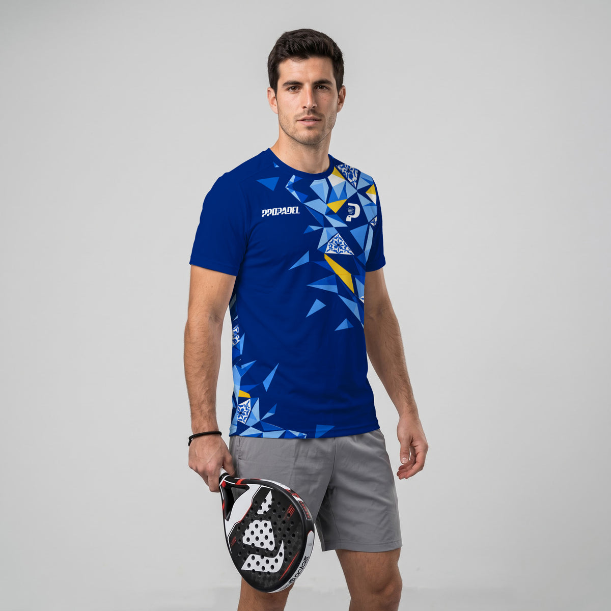 Design Phrase Padel Printed Sleeves Orange Padel T-Shirt