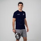 Design Phrase Padel Printed Sleeves Orange Padel T-Shirt