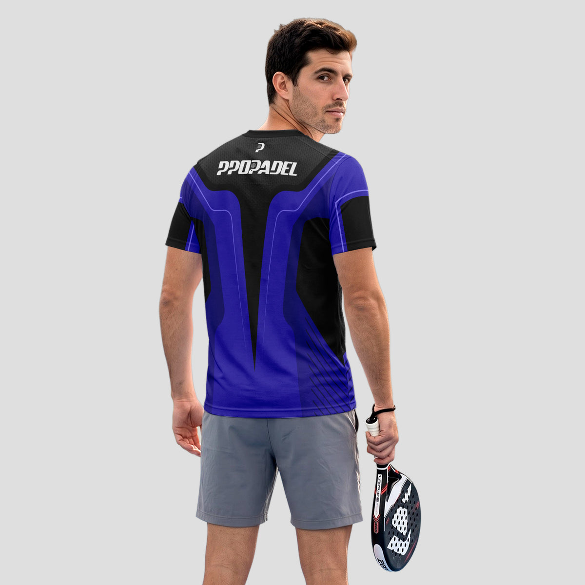 Blue and Black - Premium Sportswear Design - Padel T-Shirt