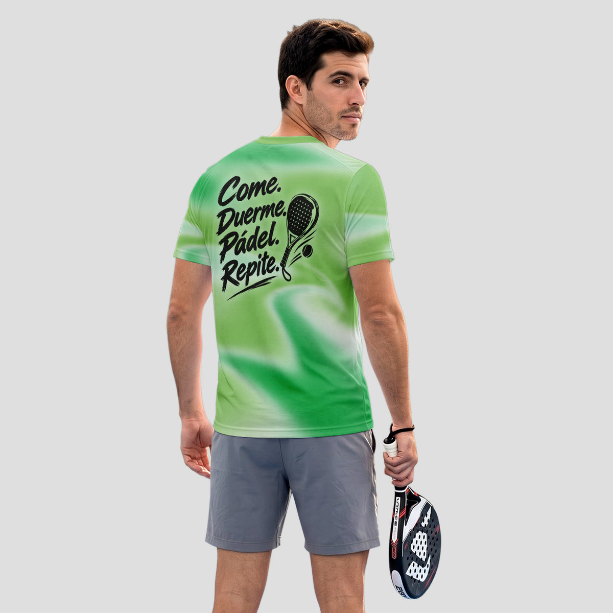 Eat Sleep Padel Repeat Phrase Design Padel T-Shirt