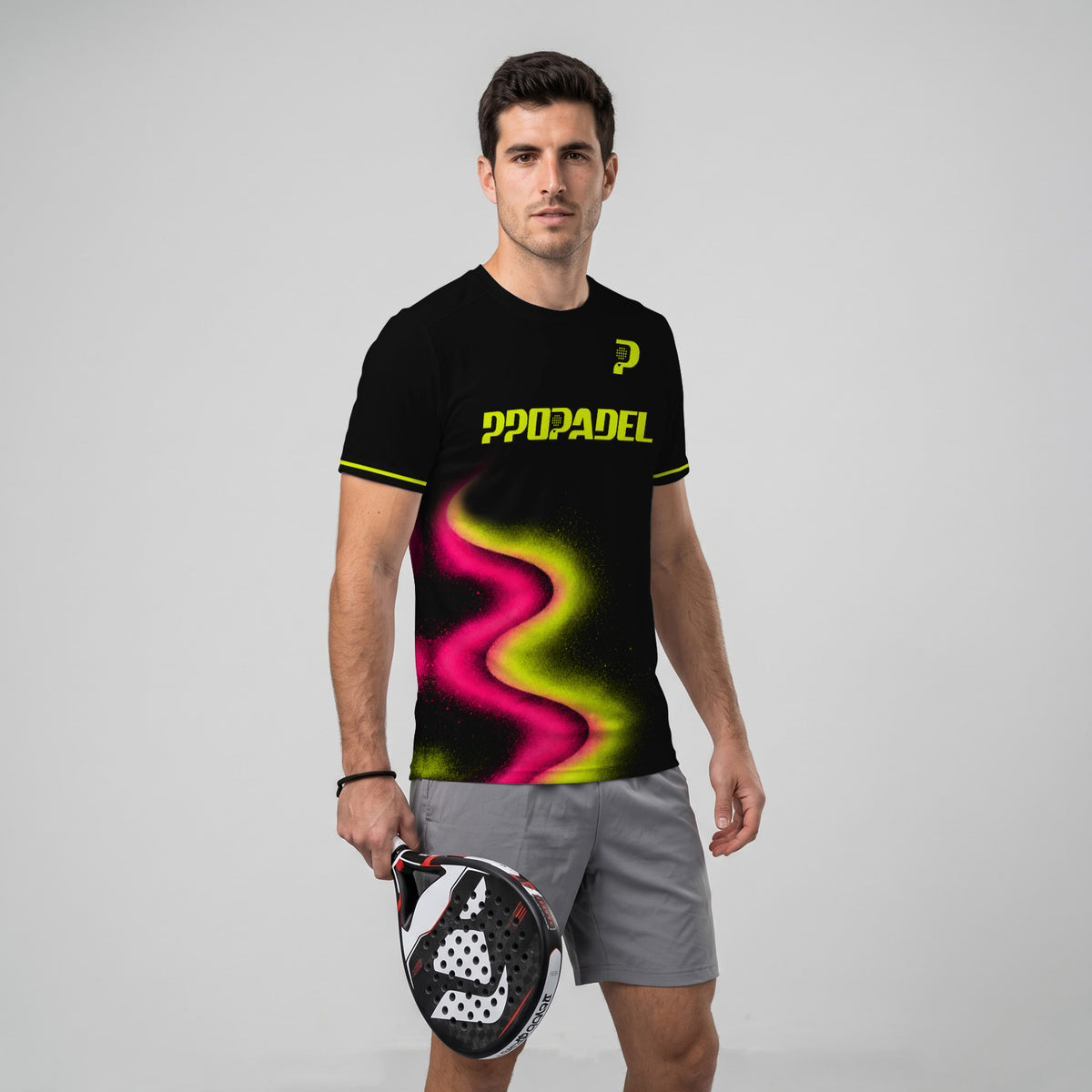 Design Phrase Padel Printed Sleeves Orange Padel T-Shirt