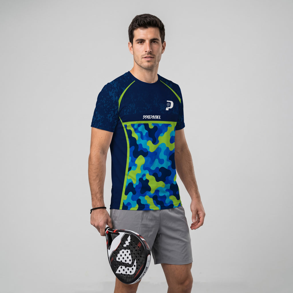 Design Phrase Padel Printed Sleeves Orange Padel T-Shirt