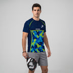 Design Phrase Padel Printed Sleeves Orange Padel T-Shirt