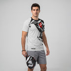 Design Phrase Padel Printed Sleeves Orange Padel T-Shirt