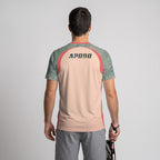 Design Phrase Padel Printed Sleeves Orange Padel T-Shirt