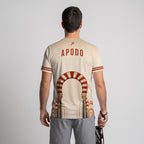 Design Phrase Padel Printed Sleeves Orange Padel T-Shirt