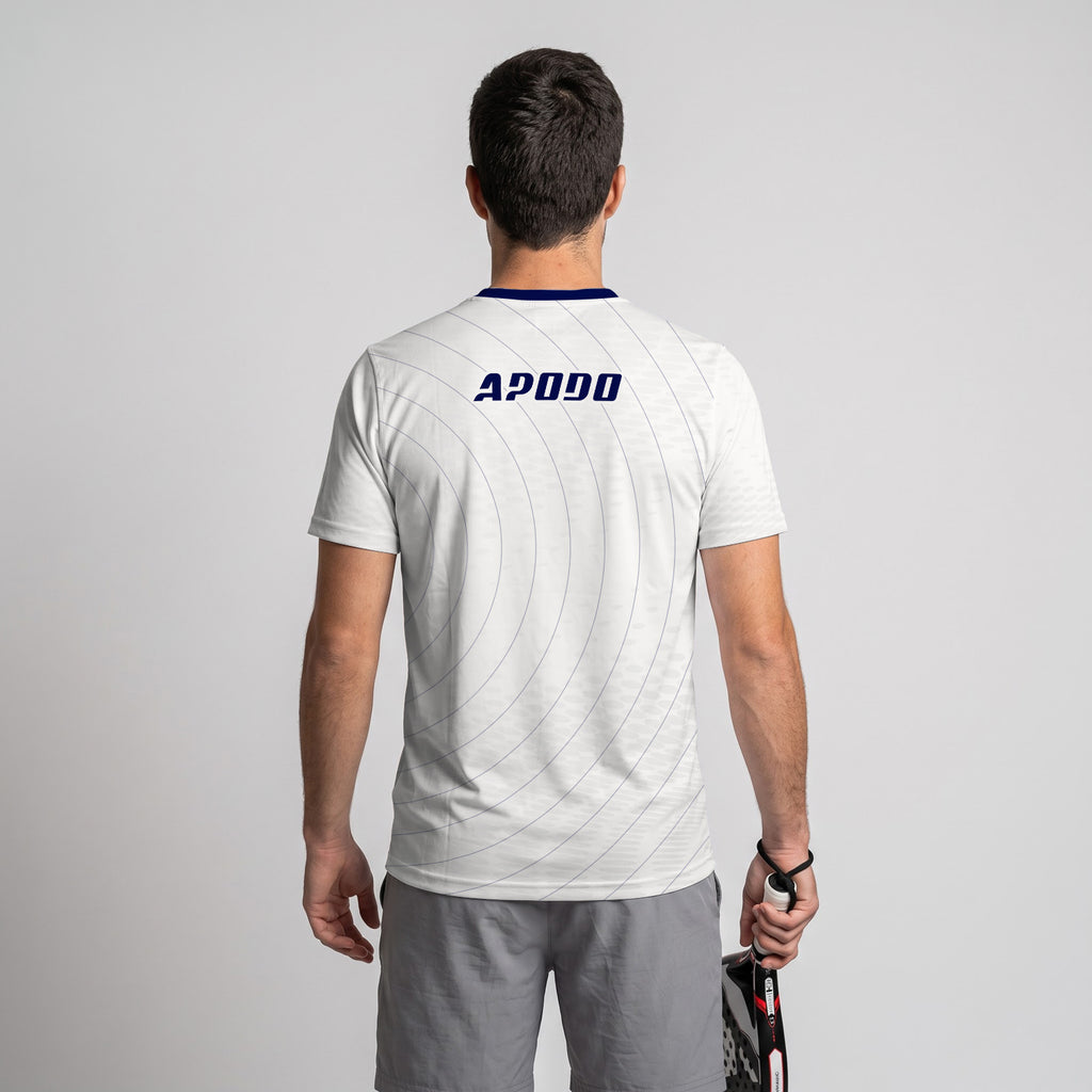 Design Phrase Padel Printed Sleeves Orange Padel T-Shirt