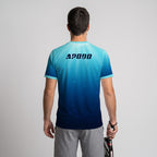 Design Phrase Padel Printed Sleeves Orange Padel T-Shirt