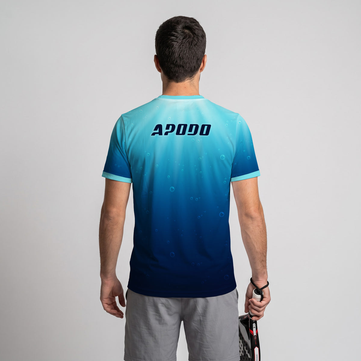 Design Phrase Padel Printed Sleeves Orange Padel T-Shirt