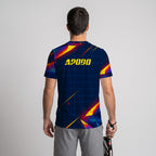 Design Phrase Padel Printed Sleeves Orange Padel T-Shirt