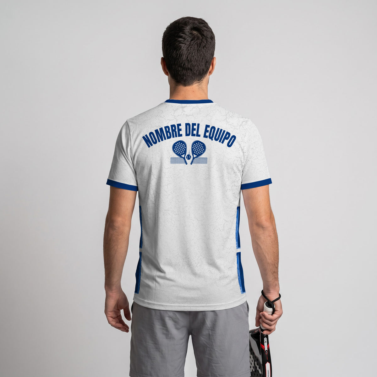 Design Phrase Padel Printed Sleeves Orange Padel T-Shirt