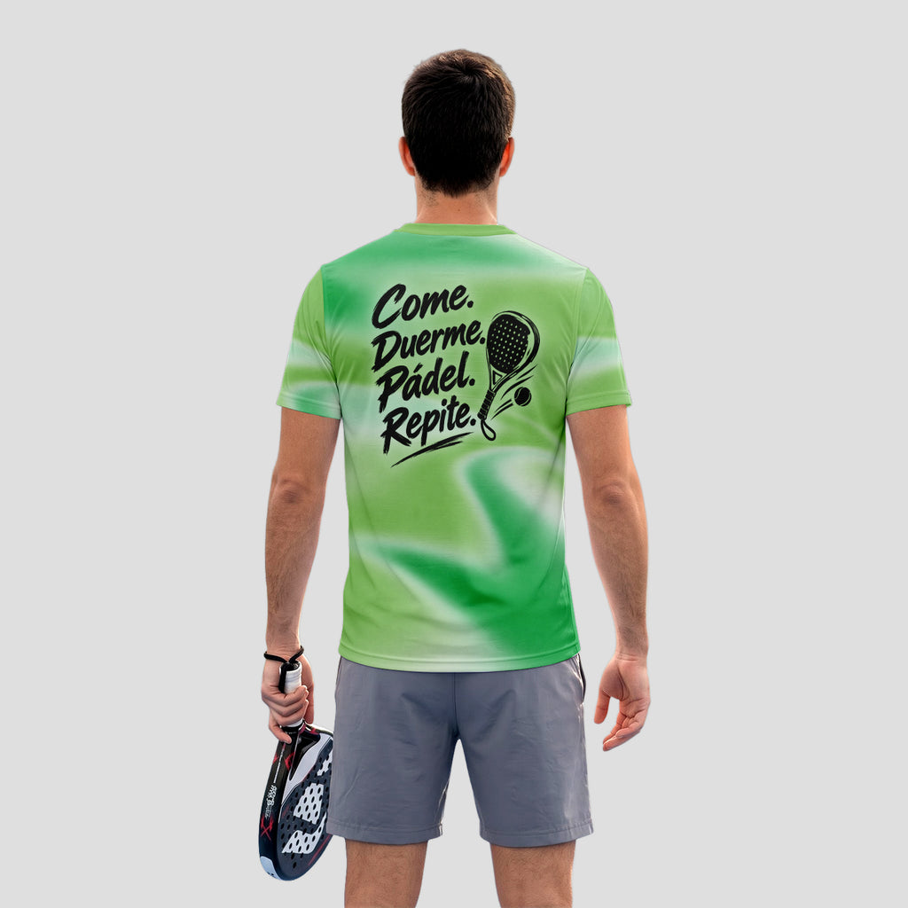 Eat Sleep Padel Repeat Phrase Design Padel T-Shirt
