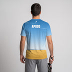 Design Phrase Padel Printed Sleeves Orange Padel T-Shirt
