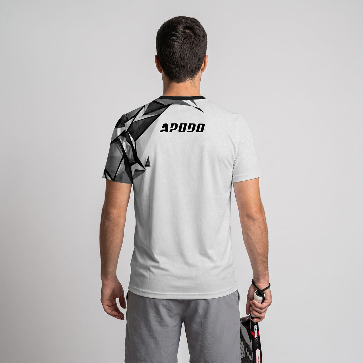 Design Phrase Padel Printed Sleeves Orange Padel T-Shirt
