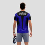 Blue and Black - Premium Sportswear Design - Padel T-Shirt