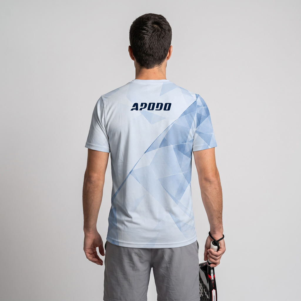 Design Phrase Padel Printed Sleeves Orange Padel T-Shirt