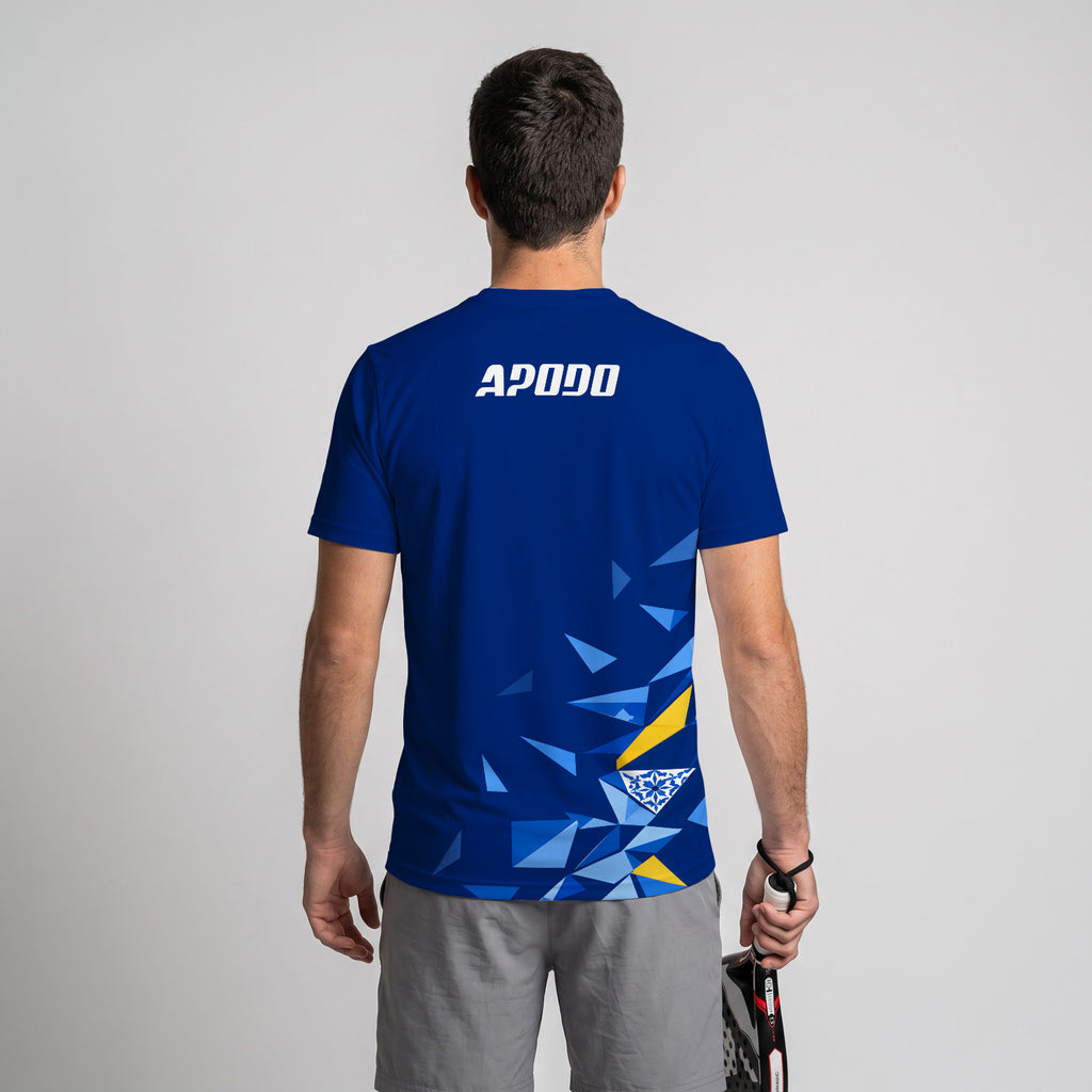 Design Phrase Padel Printed Sleeves Orange Padel T-Shirt