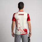 Design Phrase Padel Printed Sleeves Orange Padel T-Shirt