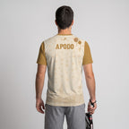 Design Phrase Padel Printed Sleeves Orange Padel T-Shirt