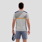 Estilo Deportivo Gris y Naranja – Camiseta de Pádel