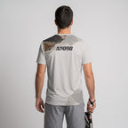 Design Phrase Padel Printed Sleeves Orange Padel T-Shirt