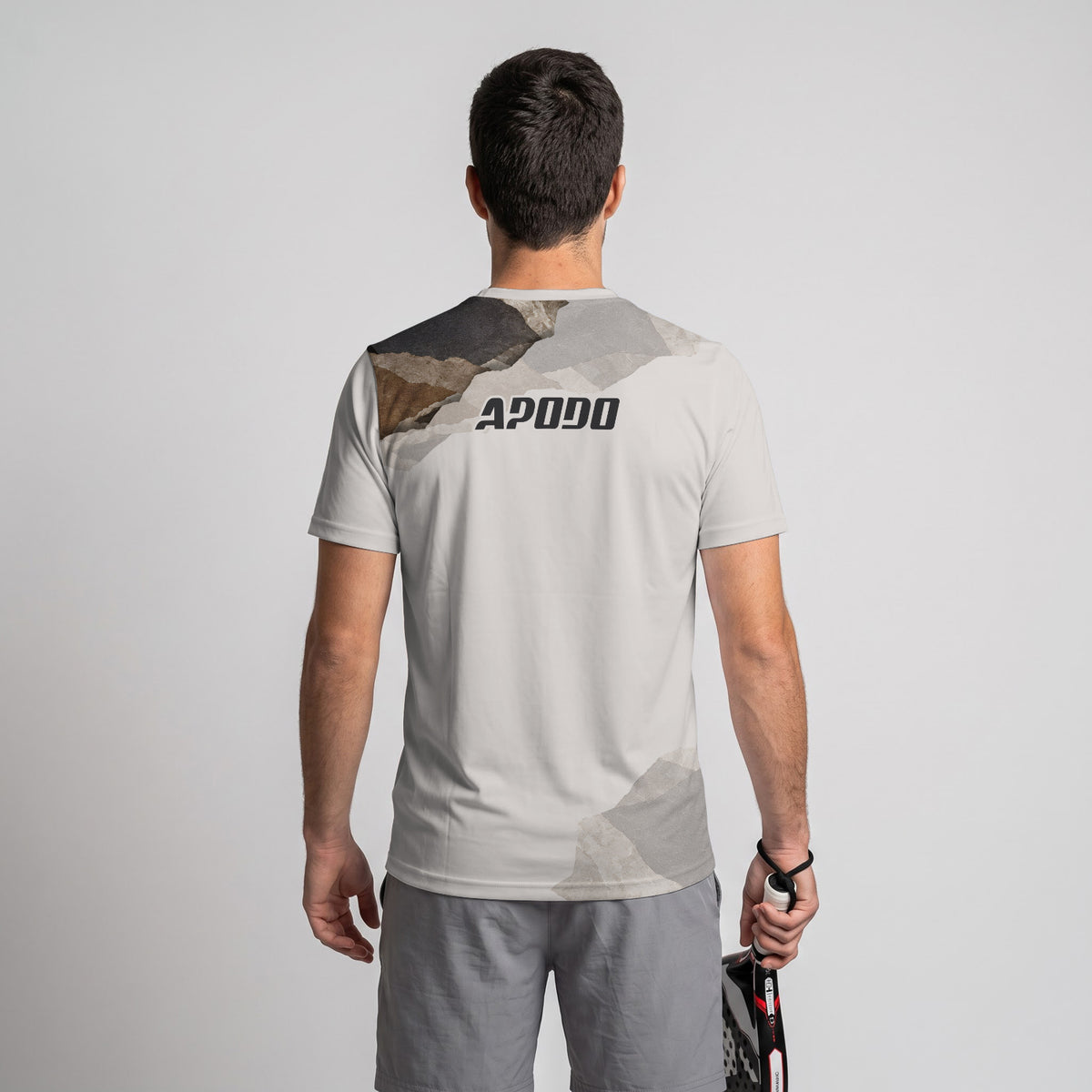 Design Phrase Padel Printed Sleeves Orange Padel T-Shirt