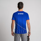 Design Phrase Padel Printed Sleeves Orange Padel T-Shirt