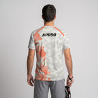 Design Phrase Padel Printed Sleeves Orange Padel T-Shirt