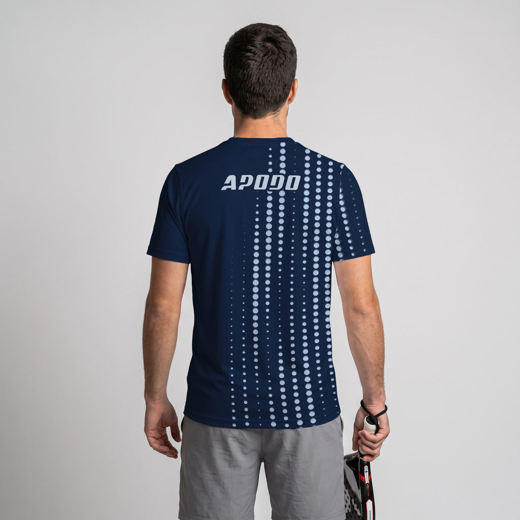 Design Phrase Padel Printed Sleeves Orange Padel T-Shirt