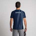Design Phrase Padel Printed Sleeves Orange Padel T-Shirt