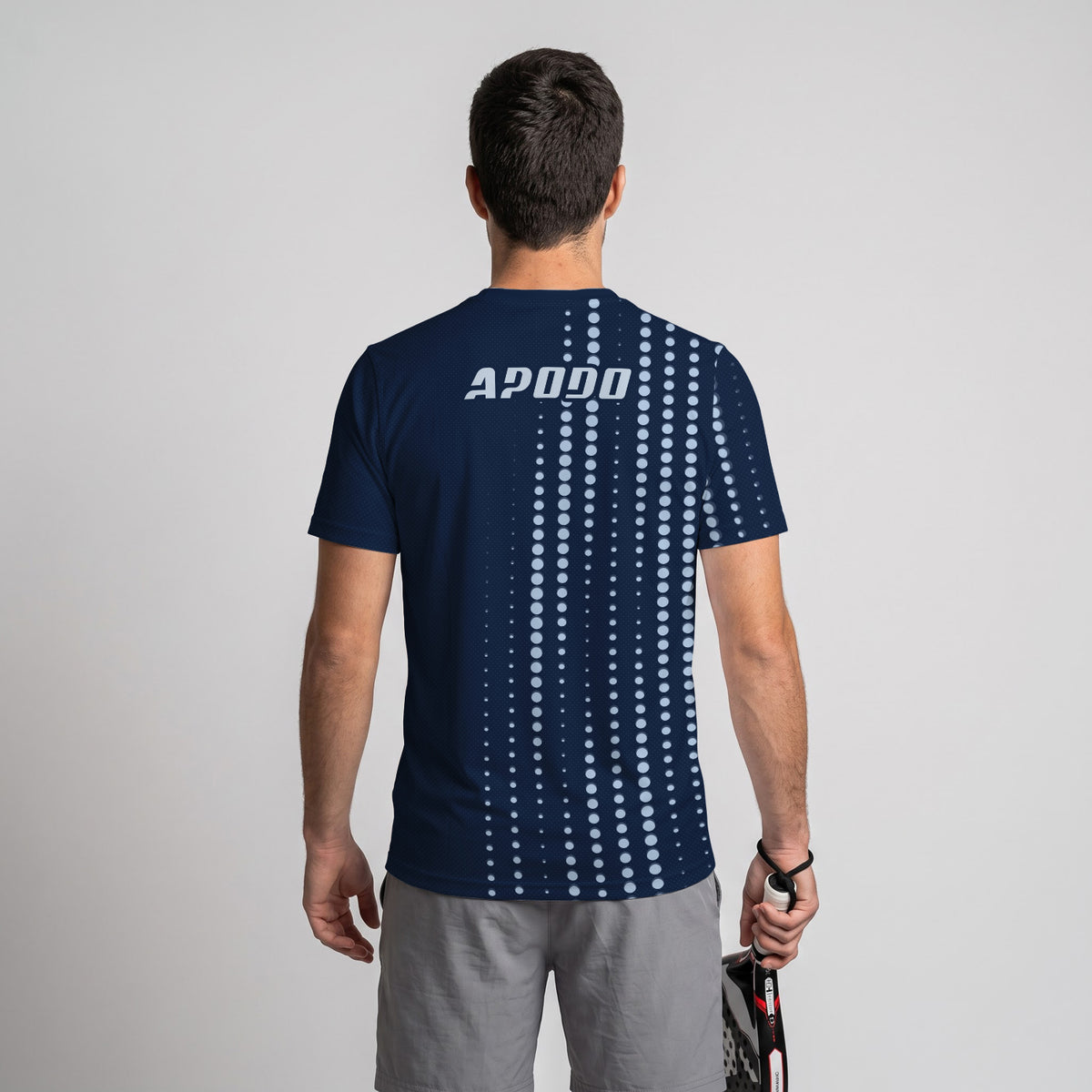 Design Phrase Padel Printed Sleeves Orange Padel T-Shirt