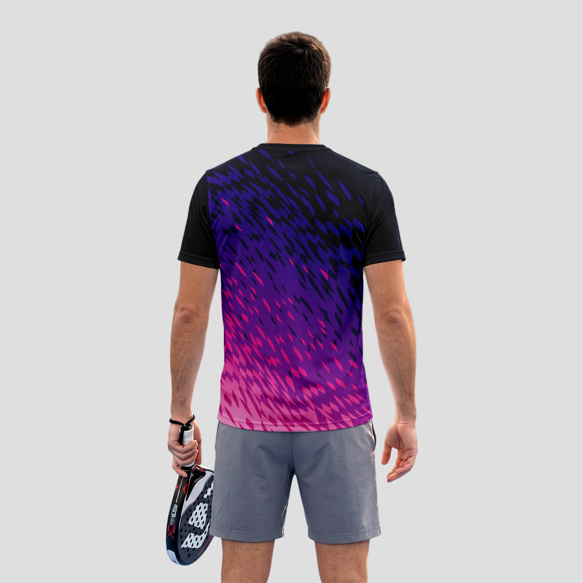Diseño Degradado Morado y Fucsia – Camiseta de Pádel