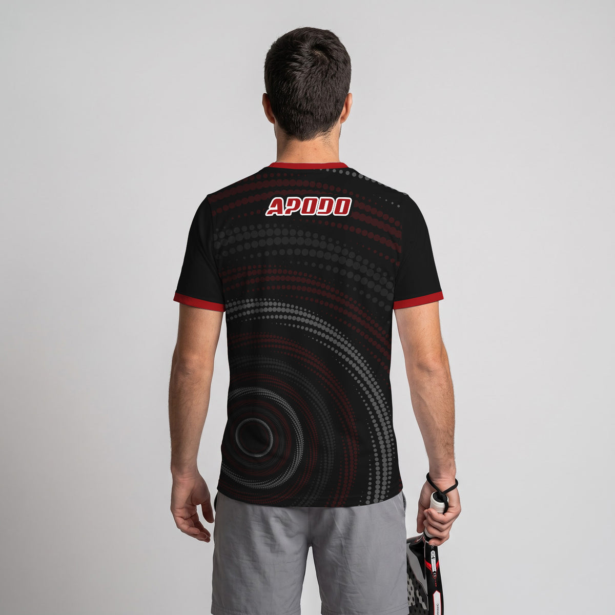 Design Phrase Padel Printed Sleeves Orange Padel T-Shirt
