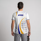 Design Phrase Padel Printed Sleeves Orange Padel T-Shirt