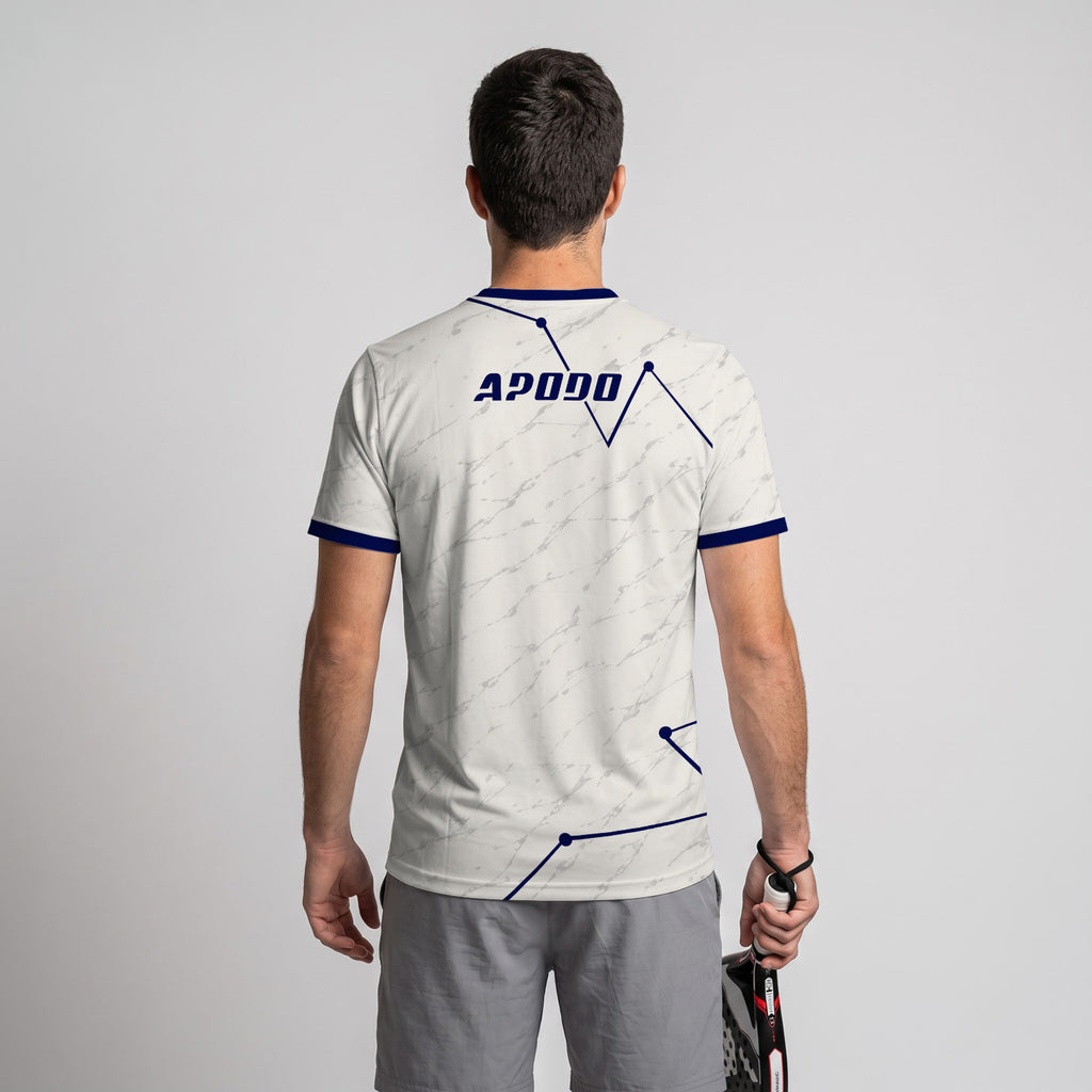 Design Phrase Padel Printed Sleeves Orange Padel T-Shirt