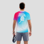 Design Phrase Track Passion Celeste Pink Padel T-Shirt