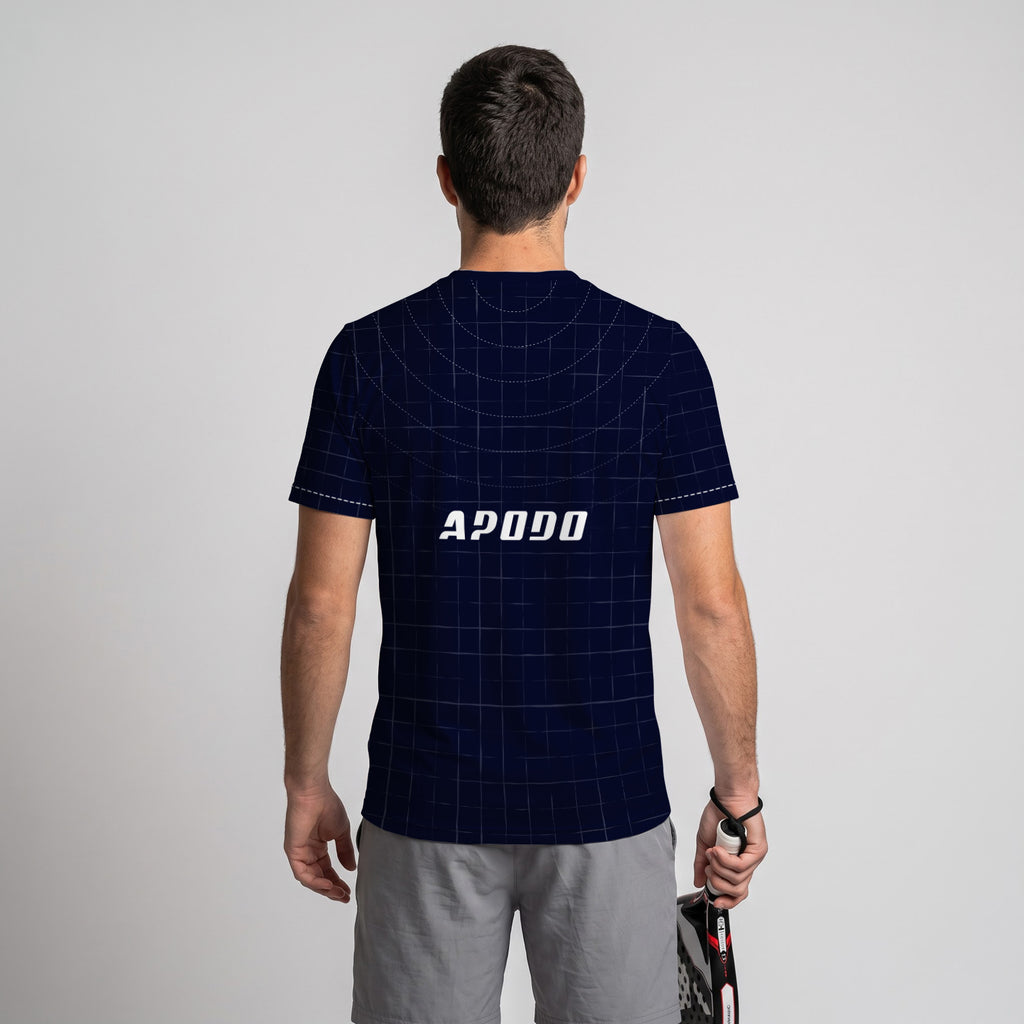 Design Phrase Padel Printed Sleeves Orange Padel T-Shirt