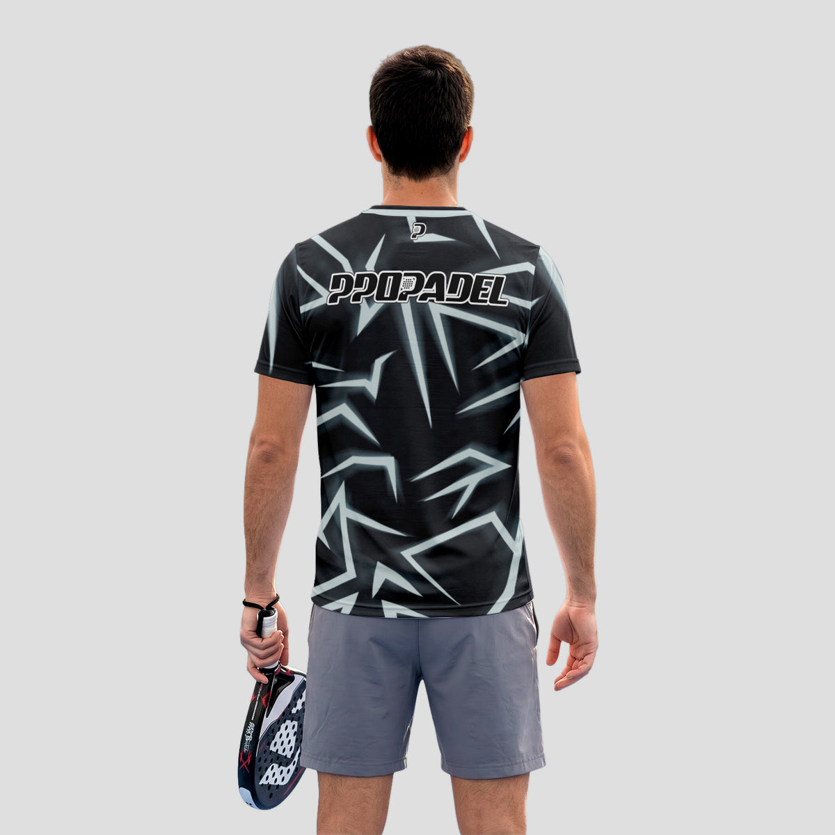 Diseño Picos Blanco y Negro – Camiseta de Pádel