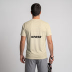 Design Phrase Padel Printed Sleeves Orange Padel T-Shirt