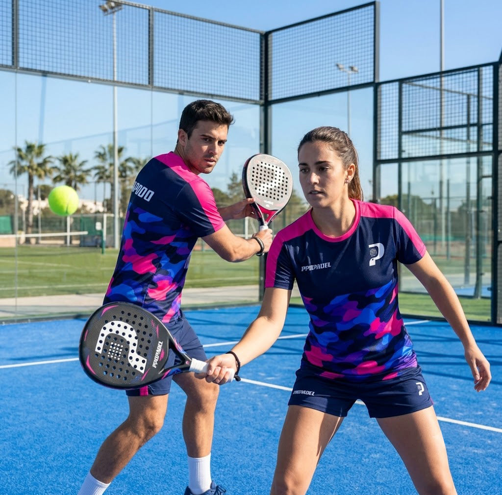 Design Phrase Padel Printed Sleeves Orange Padel T-Shirt